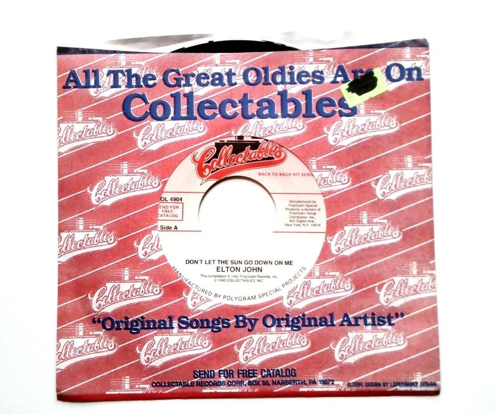 Elton John – Don’t Let the Sun Go Down On Me / I Saw Her Standing There – 45 RPM